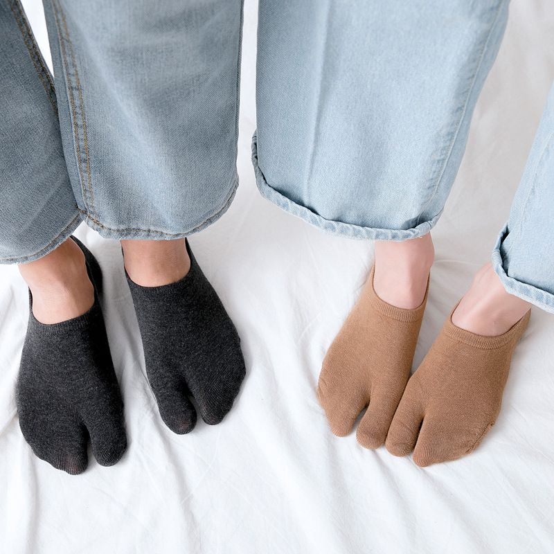 Calzini invisibili unisex a due dita, estivi, sottili e antiscivolo, in silicone, a taglio basso e a punta bassa, 2025d_voghion.com