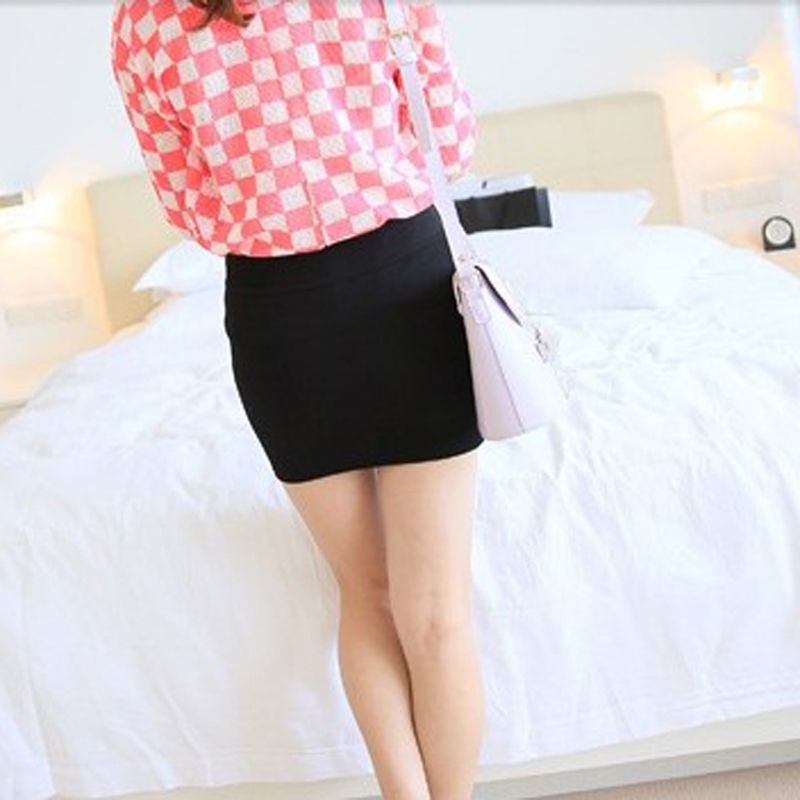 hot selling New Micro Mini 2024 Summer Sexy Girls Casual Package Hip Short Skirts Women Tight Office Party Female Red Black_voghion.com