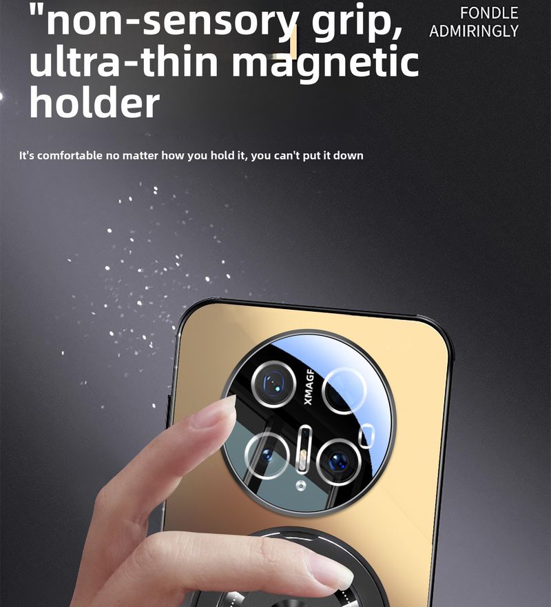 Huawei Mate70Pro+ Mate60RS Magnetic Phone Case With 360 Rotating Stand Anti-Scratch Matte Cover Shockproof_voghion.com
