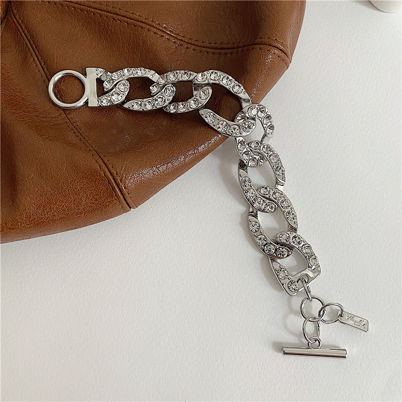 Trendy Cuban Full Diamond Thick Halskette Persönlichkeit Super Cool Halskette Fashion Disco Choker_voghion.com