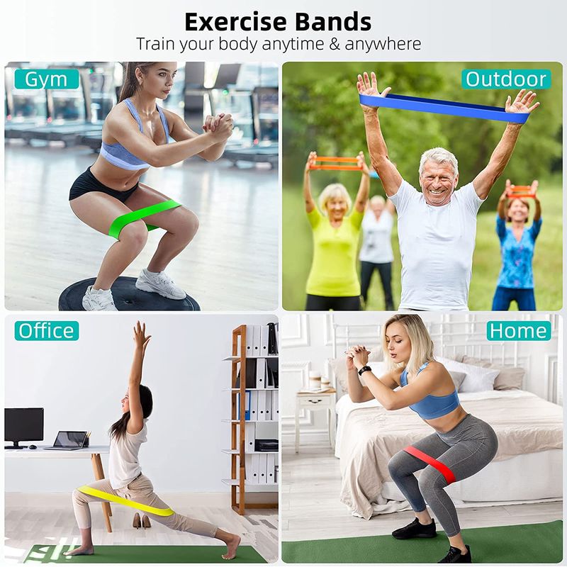 16Pcs Resistance Bands Set Expander Yoga Exercise Fitness Rubber Tubes Band Stretch Training Home Gyms Workout Elastic Pull Rope_voghion.com