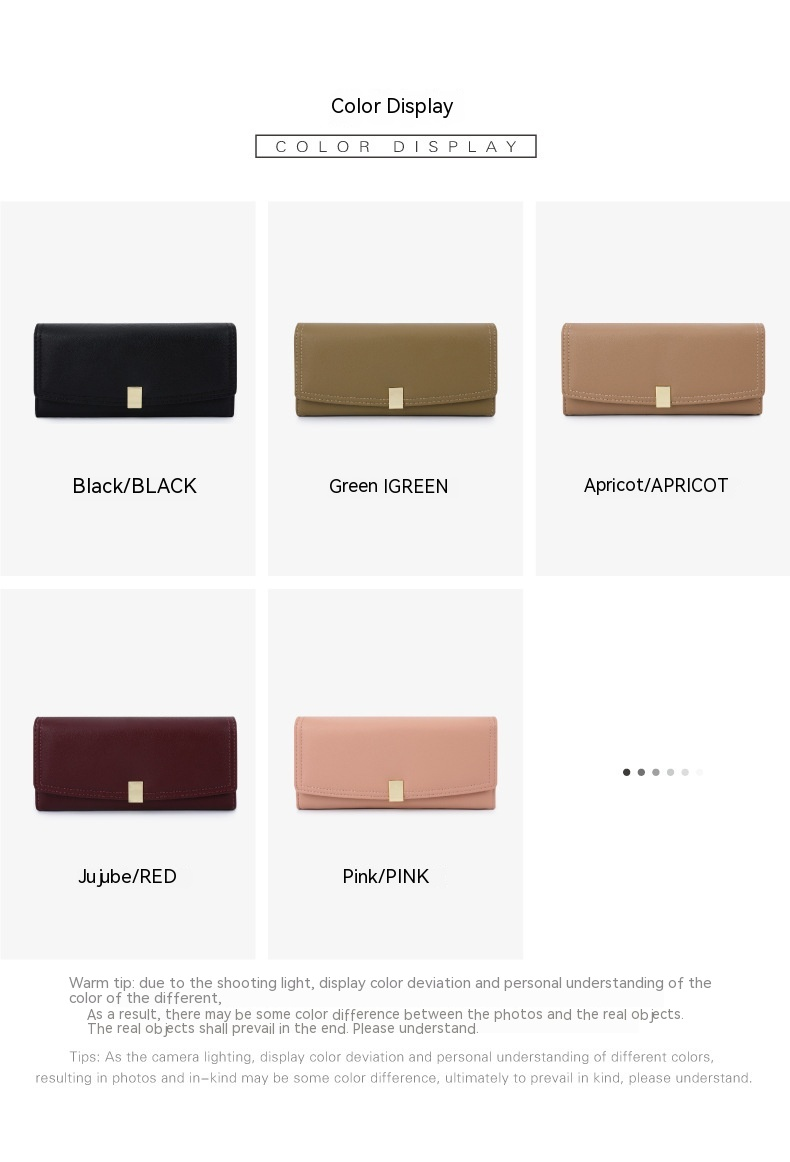 Tailian's New Dark Korean Version Wallet, Long, 30% Off, Women's High-end Feel Grab Bag Purchase_voghion.com