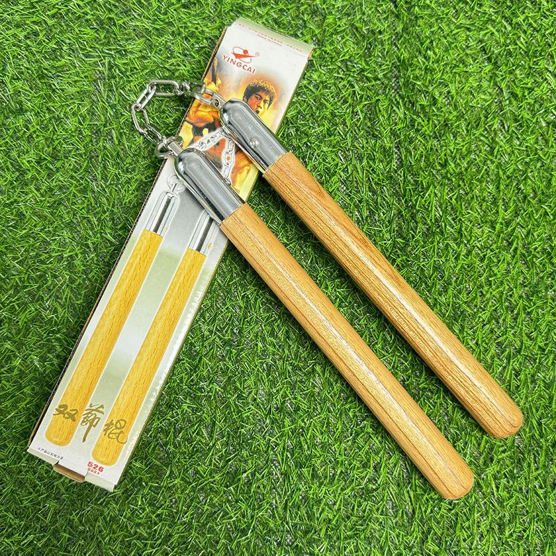 Log Nunchakus Massivholzkette Nunchakus Tatsächlicher Kampf Harte Nunchakus Kampfkunst Aufführungspraxis Selbstverteidigungsstock_voghion.com