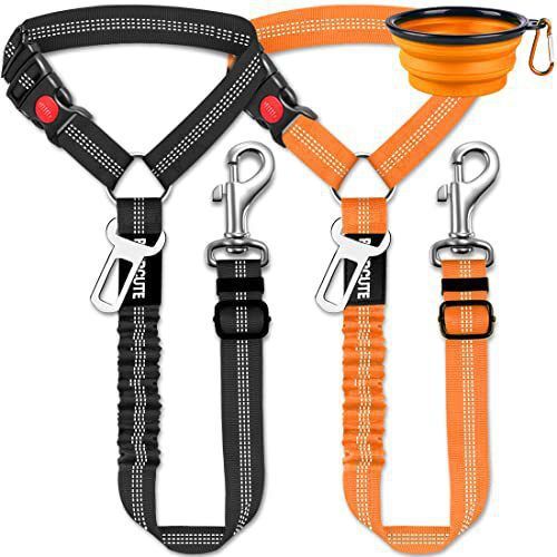 Laisse de marche rétractable, ceinture de sécurité pour animaux de compagnie, chaîne de voiture, corde de traction pour chien_voghion.com