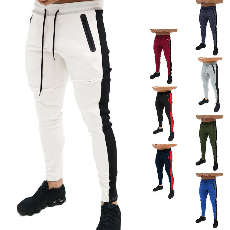 2025 New Sport Pants Men Running Pants With Zipper Pockets Men Training And Joggings Pants Casual Sportwear Pants For Men_voghion.com