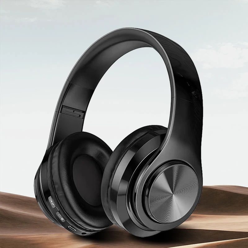Wireless Bluetooth 5.0 Headphone With Microphone On-Ear Headset Stereo Sound Earphones Sports Gaming Foldable Headphones_voghion.com