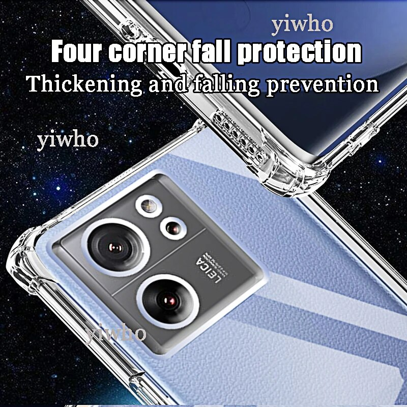 Silicone Soft Phone Case for Xiaomi Mi 13T 12T 11T 11 12 13 Lite Ultra Clear Transparent Back Cover Poco M6 X5 M5 F5_voghion.com