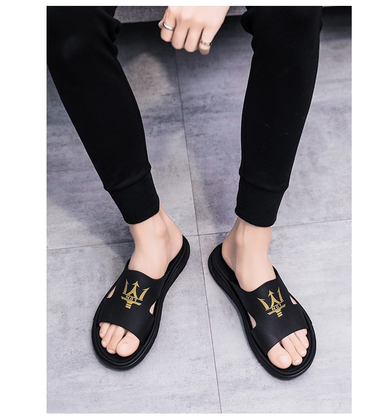 Nya sommartofflor Herr S Koreansk version av trenden Utomhuskläder Flip Flops Casual Strandskor Mode inomhus Cool_voghion.com