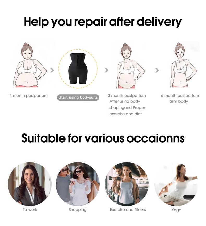 Waist corset hip lift tight breasted seamless flat Angle plus size hip lift pants_voghion.com