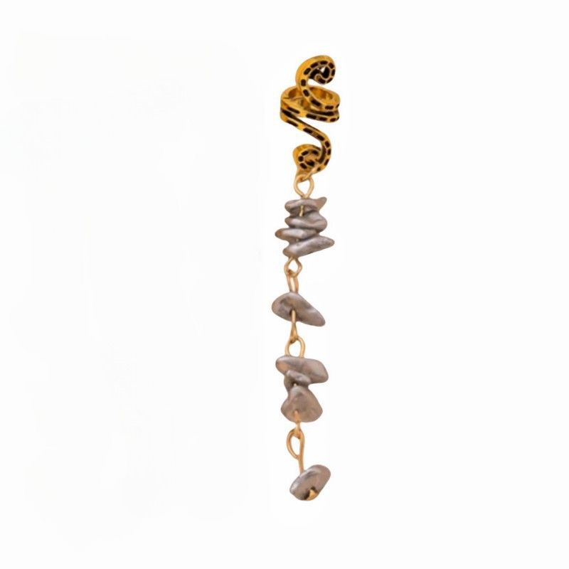 Fermaglio per capelli in metallo turchese, unico e alla moda, anello per capelli lungo e irregolare geometrico, accessorio per capelli più venduto per le donne_voghion.com