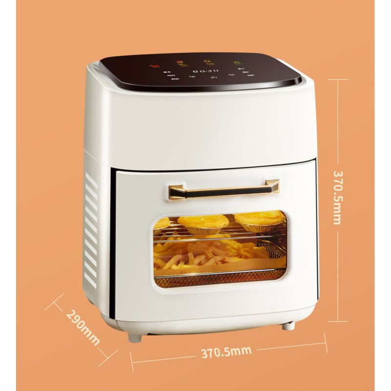 Friteuză inteligentă cu aer AirFrye, cuptor electric de mare capacitate cu trei straturi, mașină de grătar fără fum_voghion.com
