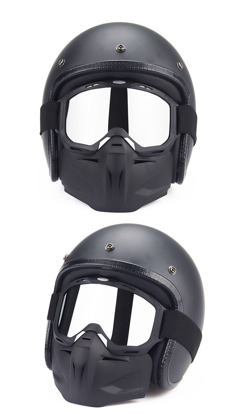 New Off road Riding Removable Motorcycle Windshield Face Mask_voghion.com