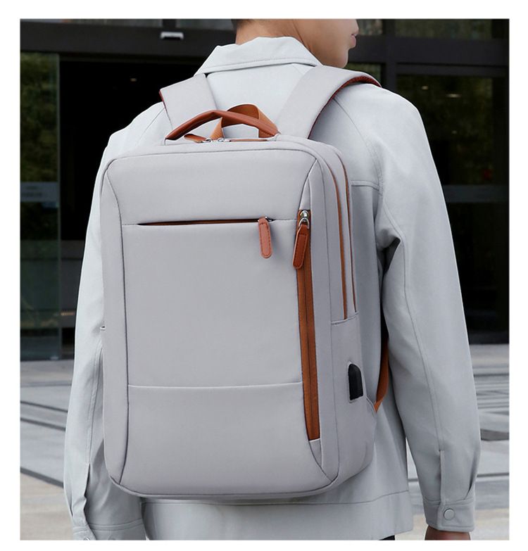 Zaino da viaggio resistente e leggero, di grande capacità, per uomini e donne, tessuto Oxford resistente all'acqua, scomparto per laptop da 16 pollici, zaino casual._voghion.com