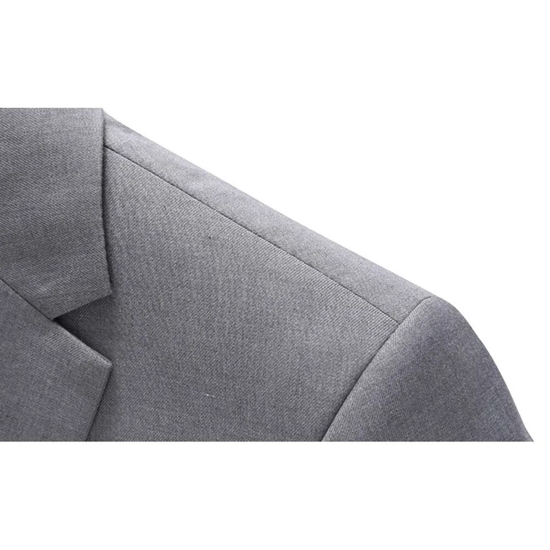 Long term flagship men's large suit three piece set with double breasted 10 color 7110 gray p188_voghion.com