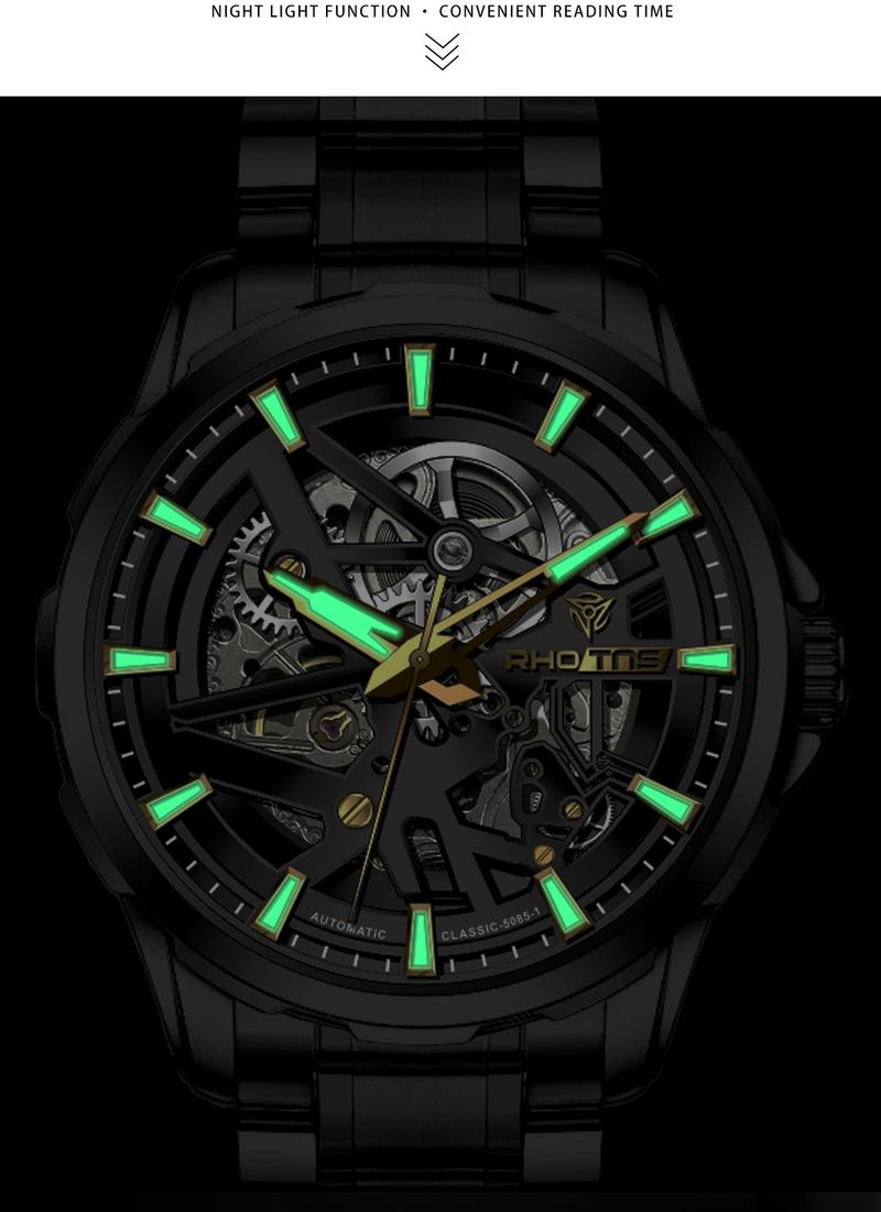 RHOTNS High-end Automatic Mechanical Watch Men's Watch Tourbillon Hollow Business Waterproof Luminous Men's Watch_voghion.com