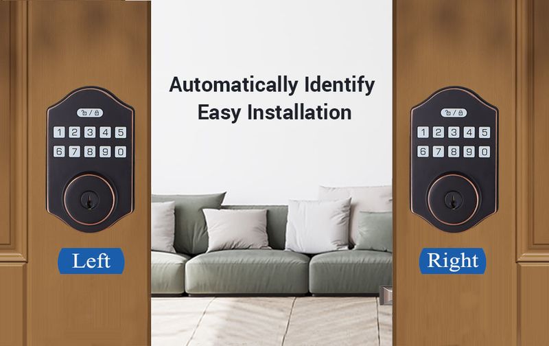 Serrure intelligente à empreintes digitales, serrure de porte intérieure en bois verrouillée, application Bluetooth graffiti européenne et américaine, toutes les serrures de porte_voghion.com