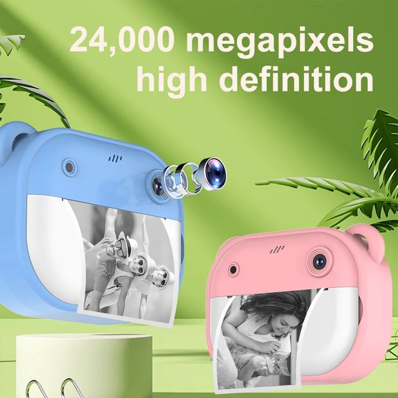 Kinder Kamera Instant Print HD Dual Objektiv Selfie Digital Kamera Für Kinder Birthd_voghion.com
