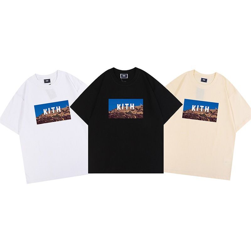 Kitt Hollywood Sign Foto T-Shirt für Herren und Damen mit amerikanischem Straßenaufdruck_voghion.com