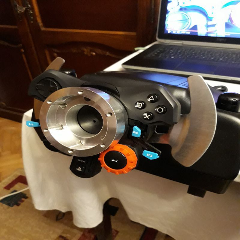 Modified racing game steering wheel base adapter pad suitable for Logitech G29 G920 G923 70MM_voghion.com