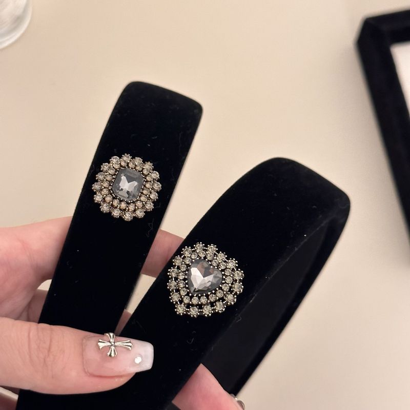 Coreano autunno e inverno amore diamante velluto nero testa superiore bordo largo fascia accessori per capelli di alta qualità_voghion.com