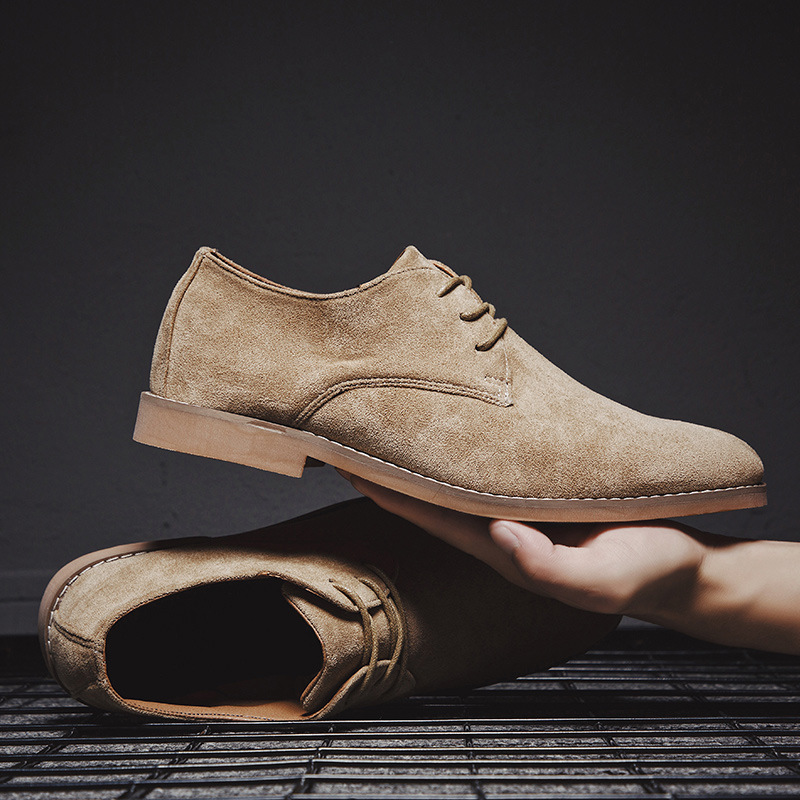ct Adatto a tutte le stagioni Nuova moda primaverile e autunnale Semplice punta a punta Denim Versatile British Scarpe basse Stivali Martin da uomo_voghion.com