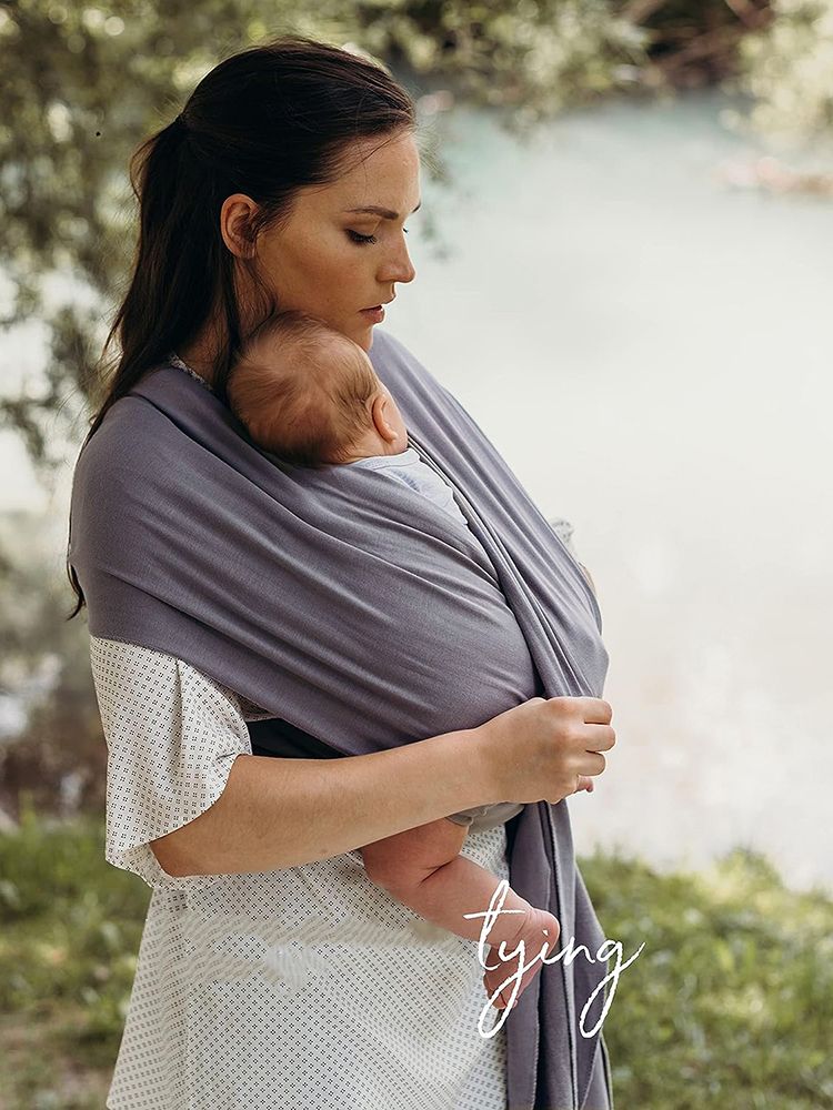 Fascia porta bebè in cotone, fascia porta bebè da viaggio in cotone elasticizzato, per neonati e bambini piccoli, fascia porta bebè da 0 a 36 mesi_voghion.com