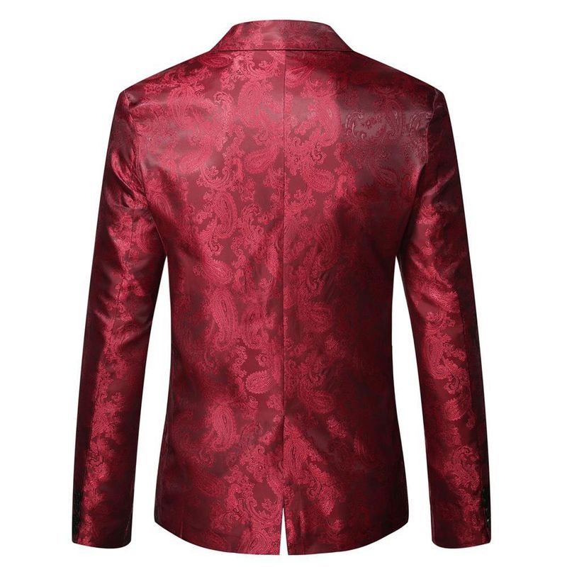 2024 Bright Face Dark Pattern Small Performance Stage Suit Coat Men's_voghion.com