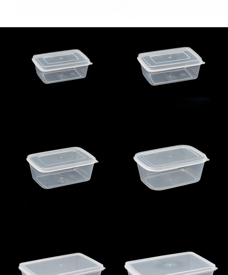 Rectangular Thickened Grade PP Fresh-Keeping Plastic Fruit Meat Food Refrigerator Box Refrigerated Storage Container_voghion.com