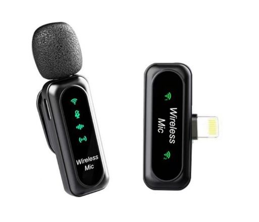 J21 Wireless Lavalier Microphone For Mobile Live Streaming – Mini Clip-on Mic With Smart Noise Cancellation_voghion.com