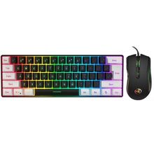 New V700 61 Key Wired Film Keyboard Full Transparent Gaming Keyboard RGB Backlit Robotic Handheld Gaming Keyboard_voghion.com