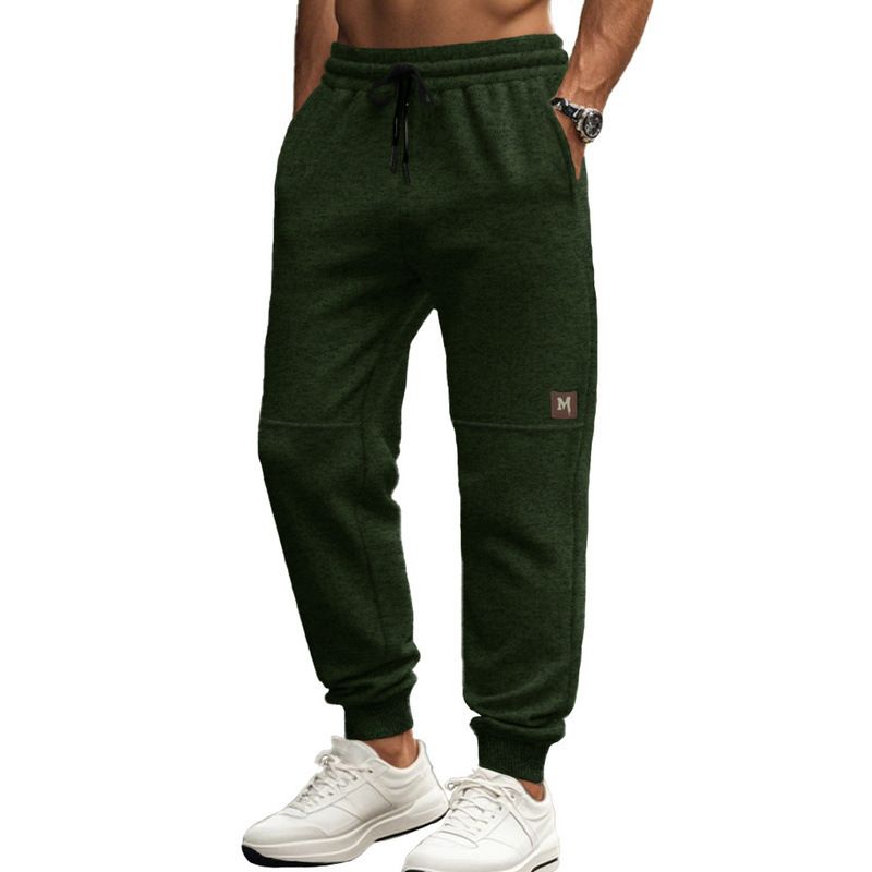 Retro-Jogginghose für Herren – Winterhose aus Jacquard mit elastischen Bündchen und verstellbarem Kordelzug (S-3XL, 4 traditionelle Farben)_voghion.com