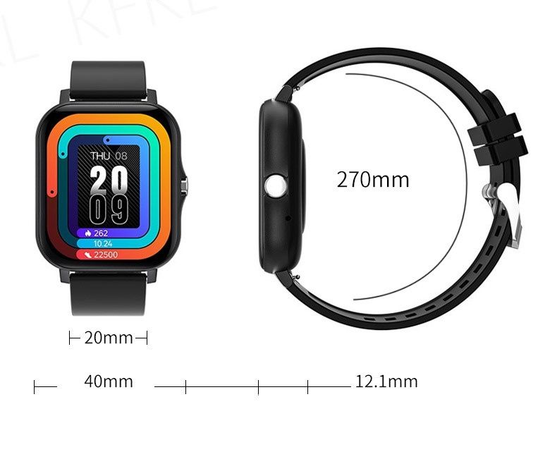 H13 color screen fashion ECG exercise Heart rate oxygen Blood pressure Sleep monitoring Intelligent Bluetooth call watch_voghion.com