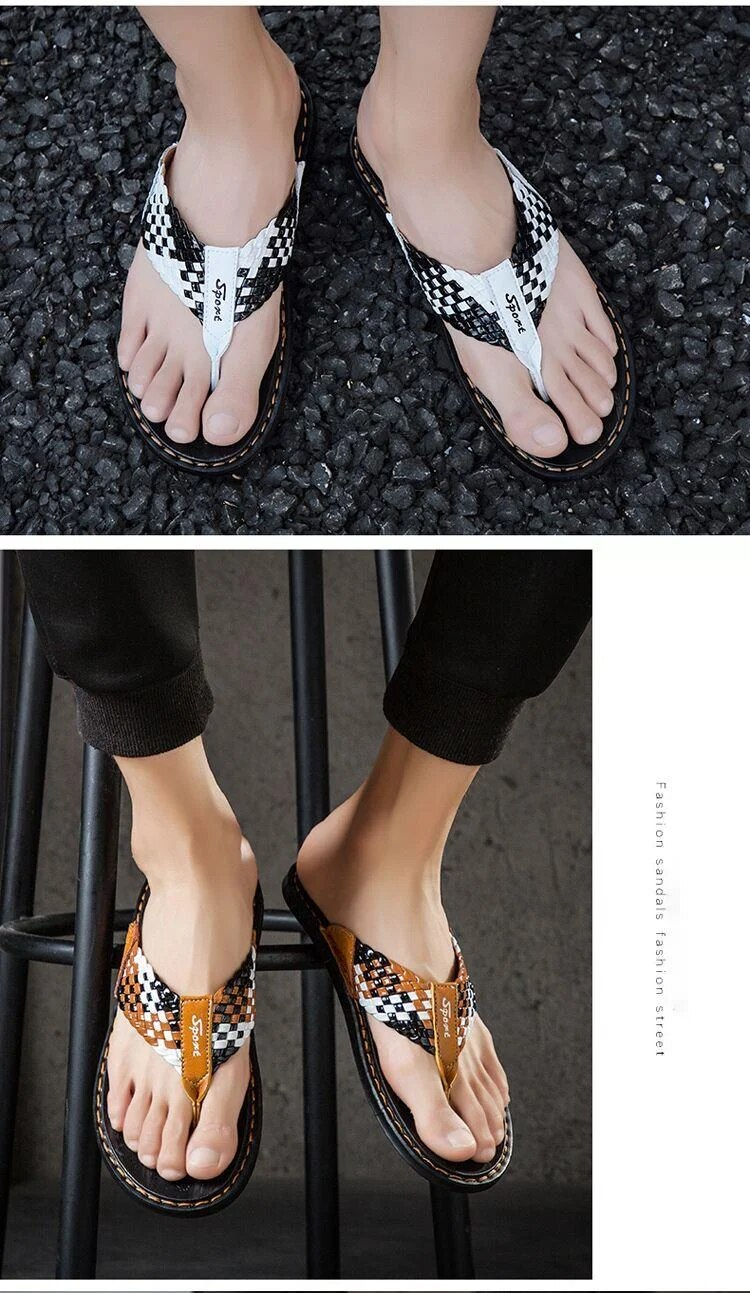 Infradito da esterno versatili tendenza estiva onalizzate scarpe alla moda da uomo, nuovi sandali da indossare all'aperto, alla moda_voghion.com