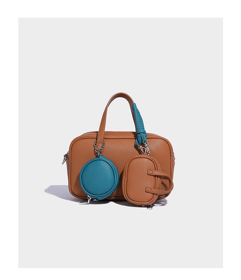 Borsa da bowling Boston di ispirazione vintage con tracolla staccabile: elegante borsa a tracolla e a spalla singola per donna (vari colori)_voghion.com