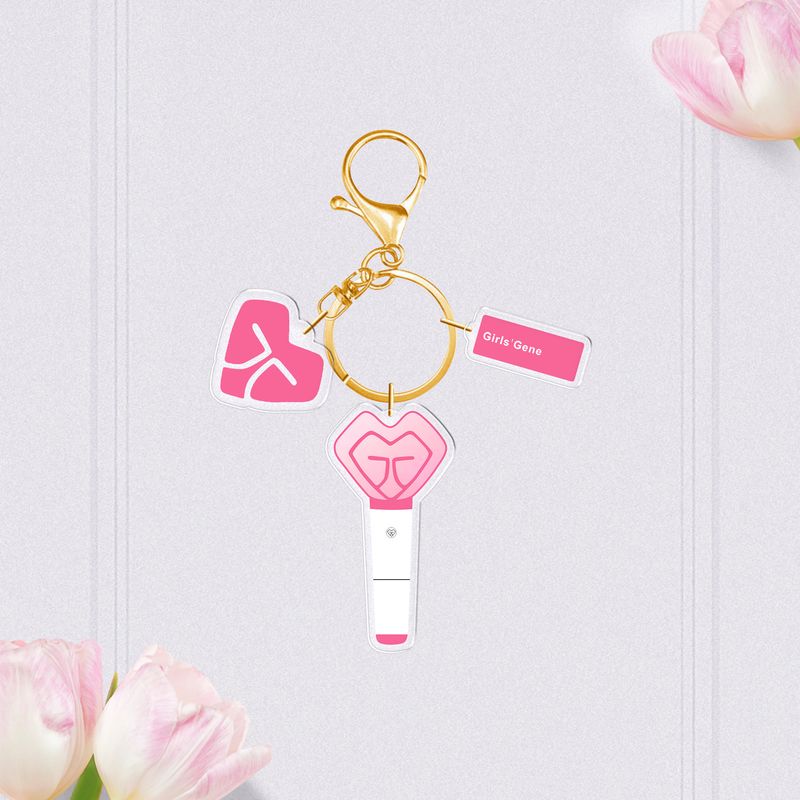 Straykids schwarzer BTS Itzy Twice Acryl-Schlüsselanhänger mit Lichtanhänger_voghion.com