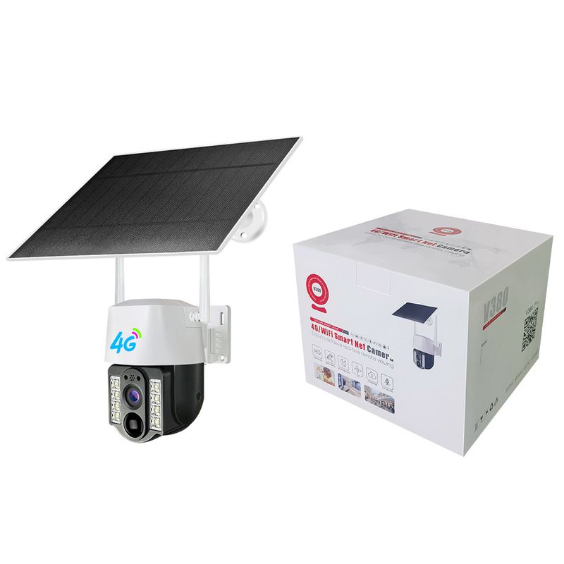 V380 Home 4G Outdoor Solar Monitor Wireless Plug-Free Panoramic 360 Camera Wholesale No Lagging_voghion.com