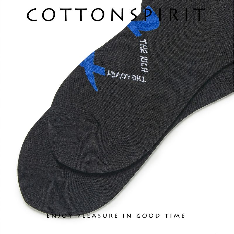 2025d Spring Autumn For Men And Women, Mid-Calf Socks, Trendy Ins Style, Korean Version, Personalized Letter Low-Cut_voghion.com