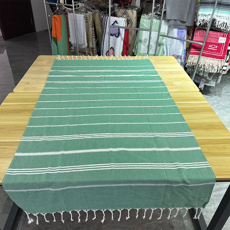 Türkisches Strandtuch, türkisches Handtuch, türkisches Strandtuch mit Quaste, gestreiftes Badetuch, schnelltrocknend_voghion.com