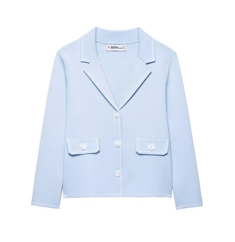 Myst&ZR - Giacca con rifiniture e gonna corta in maglia, nuova moda estiva 2025 per donna_voghion.com