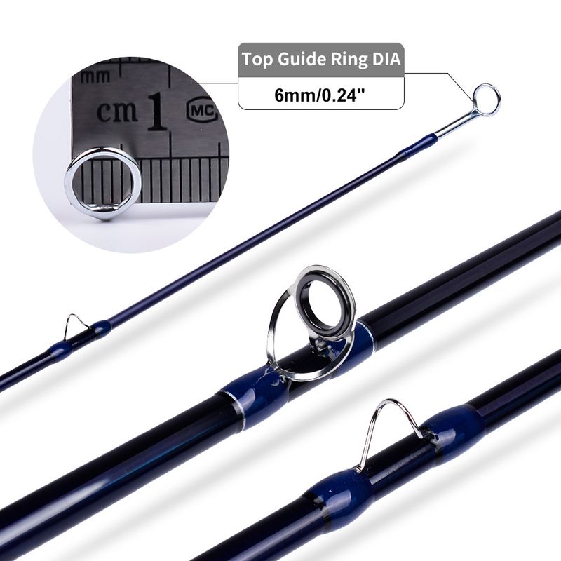 Lightweight Four Sections 9 Feet 3.3m Wt 8wt Carbon Stream Fly Fishing Rod_voghion.com