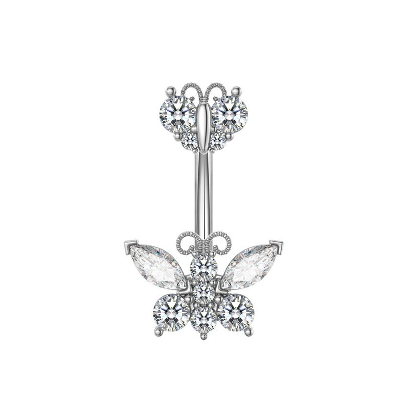 Women's Jewelry Zircon Belly Button Nail Oiled Belly Button Ring Piercing Jewelry_voghion.com