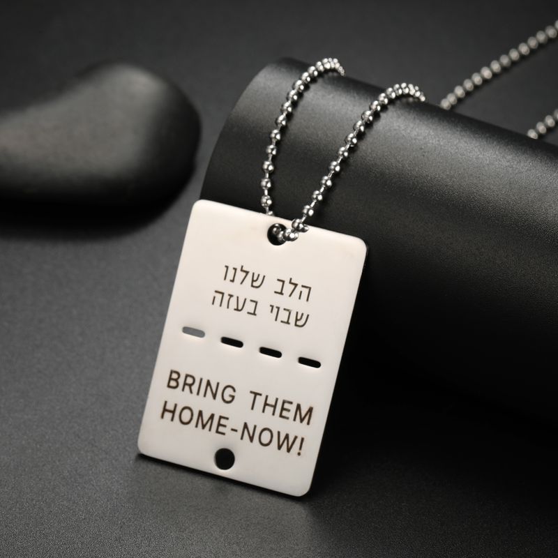 Hot Sales Military Army Tactical Personalized Bar US Dog Tag Necklace Soldier Name Chain Custom War Gift For Man Stainless Steel_voghion.com