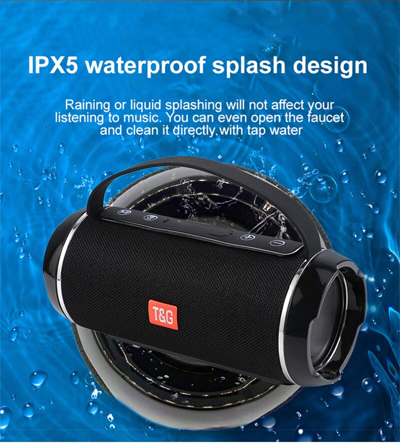 Wireless TG116C Bluetooth Speaker Outdoor Hands Free Call Portable Stereo Cloth Portable TWS Bluetooth Speaker_voghion.com