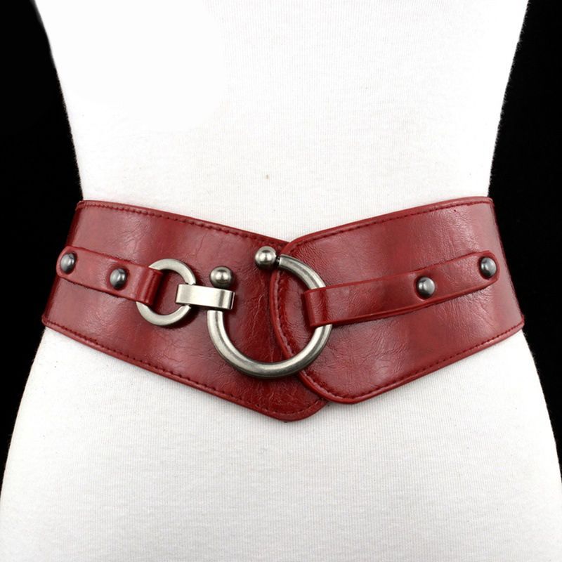 HOT Women's Thick Stretchy Elastic Waistband Fashion with Coat Sweater Belt_voghion.com