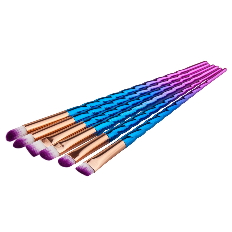 6 pcs makeup brushes, eye brushes, eyeliner brushes, unicorn set, beauty tools GUJHUI_voghion.com