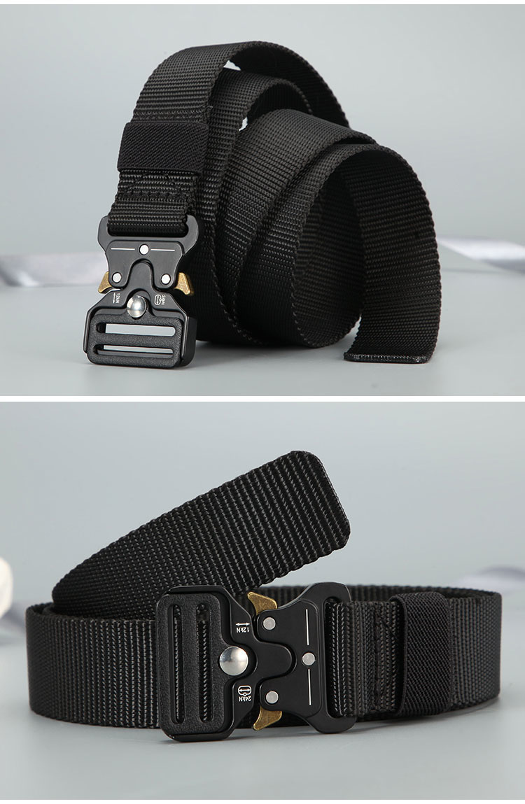 HOT Men's Outdoor Hunting Tactics Multi functional Buckle Nylon High Quality Marine Corps Canvas Belt_voghion.com