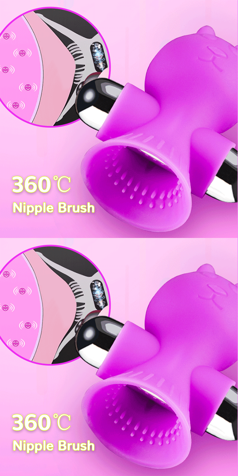 Pezón 10 modos abrazaderas vibradores Clip de pecho juguetes sexuales para mujeres ventosas pecho más grande pezón ampliador Suct_voghion.com