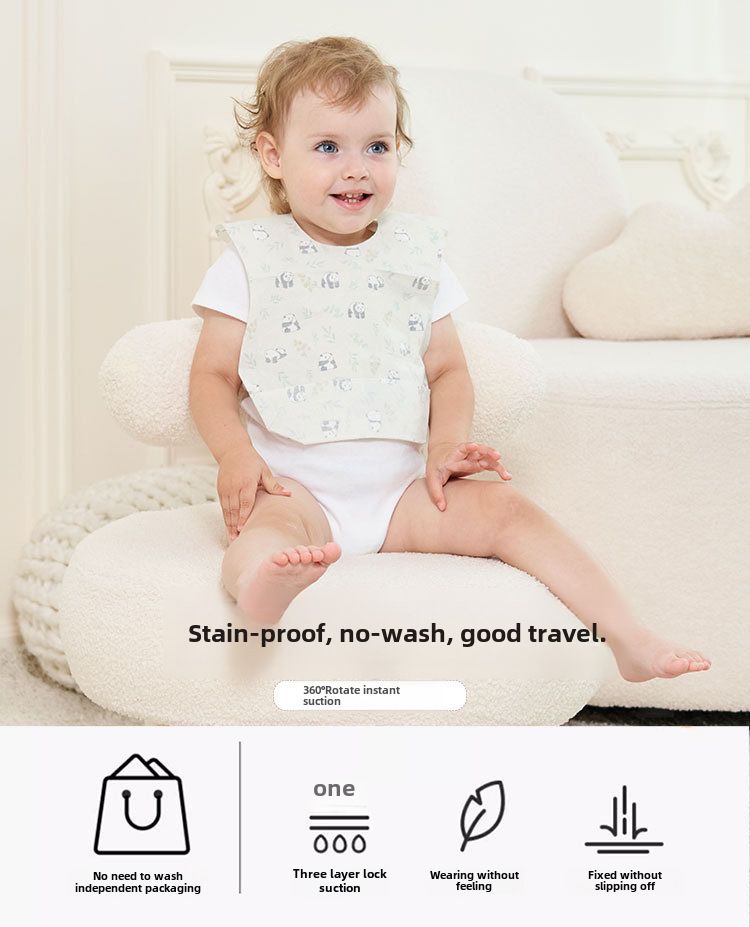 Baby Disposable bib baby eating artifact bib wash-free waterproof anti-fouling maternal and child supplies wholesale_voghion.com