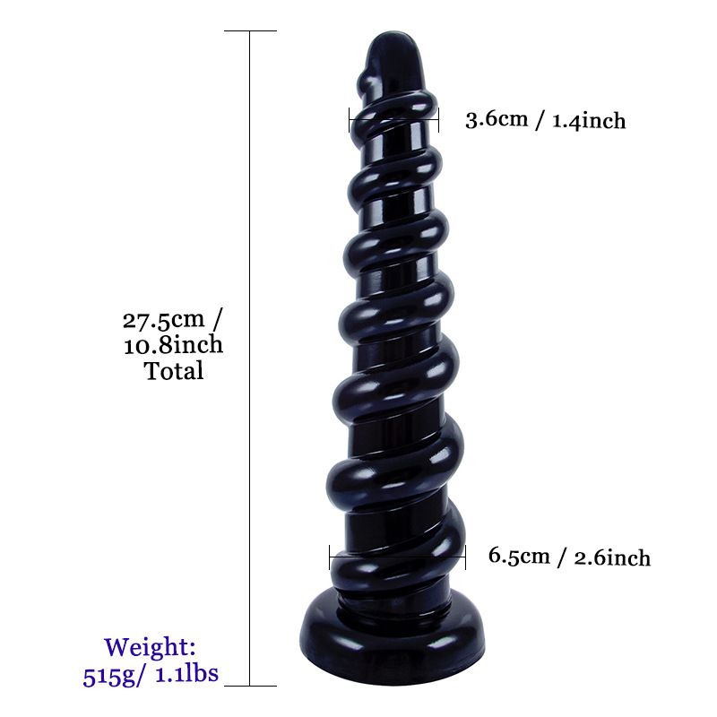 Spirál anális dugó tágító 3,6-6,5 cm-es pálcika alakú nyílással, krizantém G-pont masszírozó csíkkal, anális ostorral_voghion.com