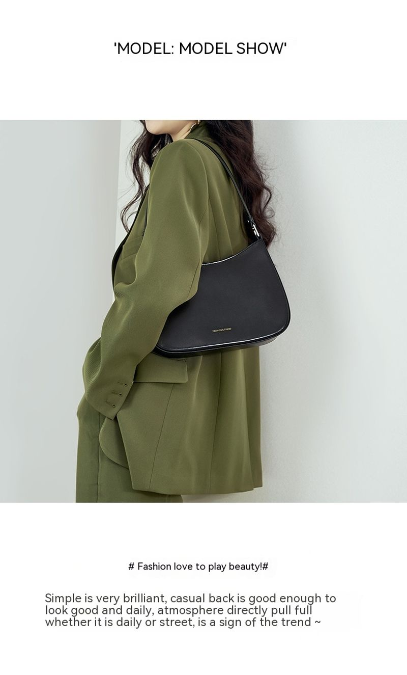 New Best-selling High-end Leather Underarm Niche Design, Women's with Multi-color Fashionable Shoulder Bag_voghion.com